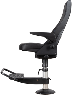Ship's chair with extra equipment