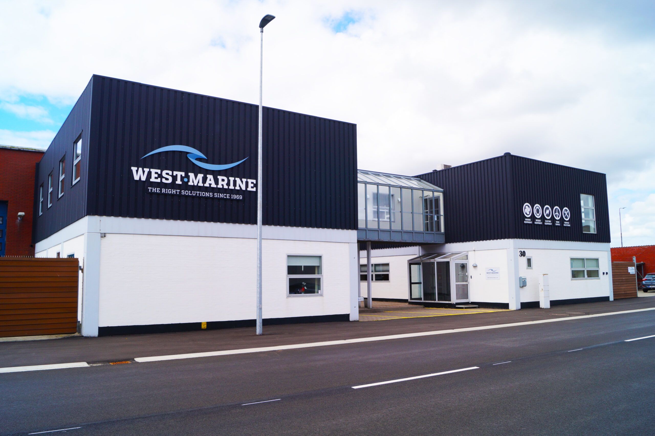 West-Marine A/S i Esbjerg - hovedbygningen